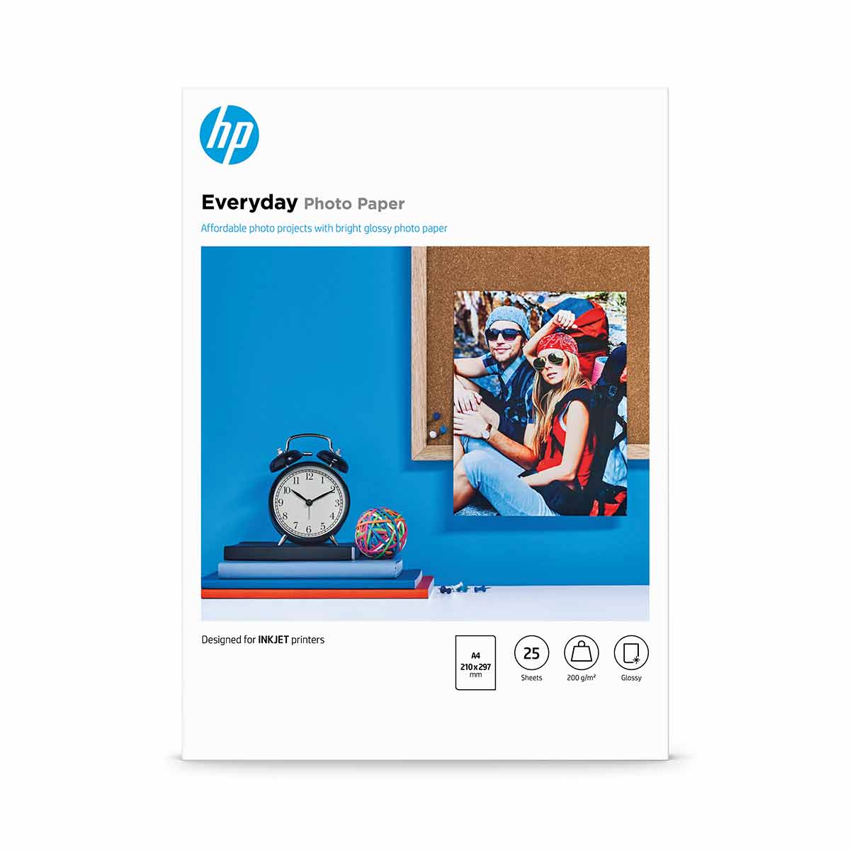 HP Everyday Glossy Photo Paper A4 25 Sheets, none