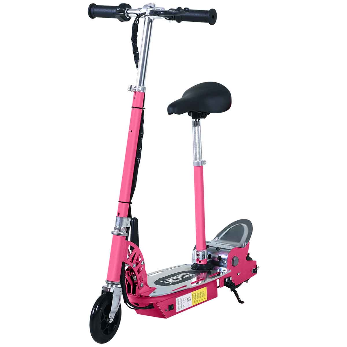 Homcom Foldable Electric Scooter 12V, Pink