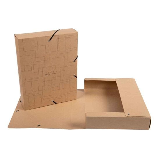 Exacompta Eterneco Filing Box Cardboard S60mm Assorted Pack of 8