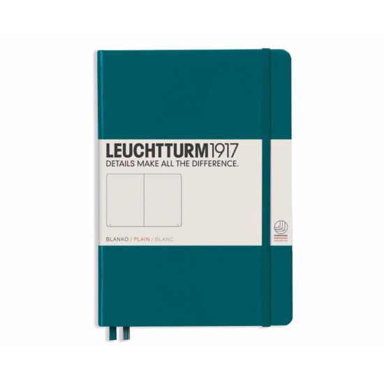 Leuchtturm1917 Hardcover Notebook Plain A5 Pacific Green