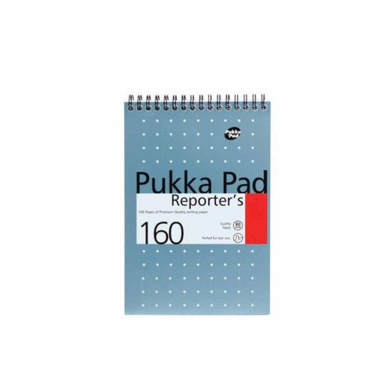 Pukka Reporters Pad Ruled Metallic 12 Packs of 3