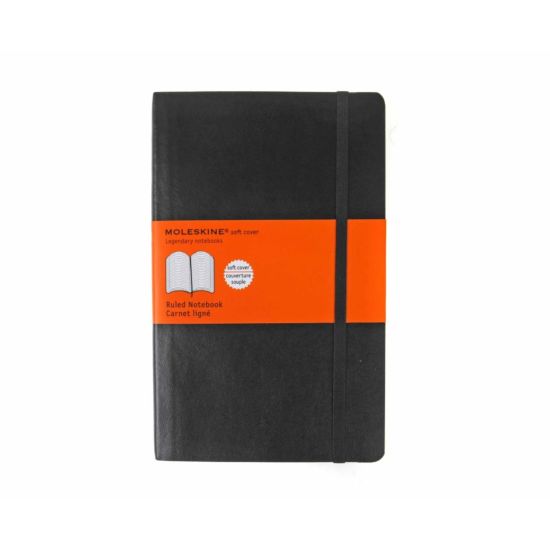 Moleskine Notebook Soft Cover Large Ruled 210x130mm 192 Pages 96 Sheets