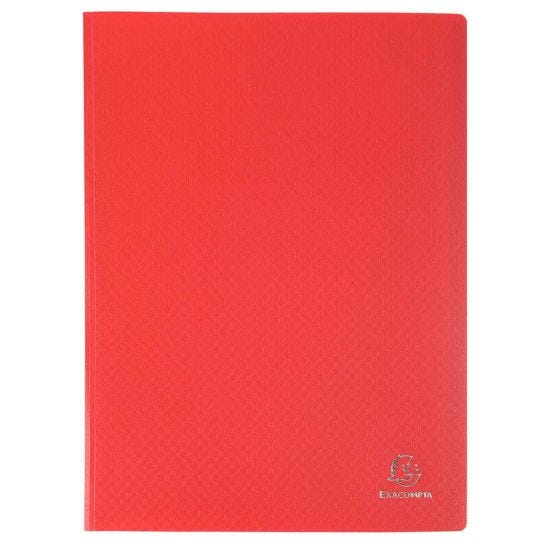 Display Book PP A4 80 Pockets Red Pack of 8