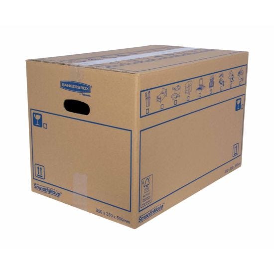 Bankers Box by Fellowes SmoothMove Standard Box Medium Pack of 10
