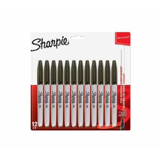 Sharpie Fine Permanent Markers Pack of 12