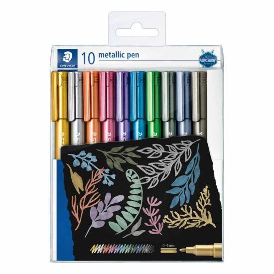 Staedtler Design Journey Metallic Pens Pack of 10