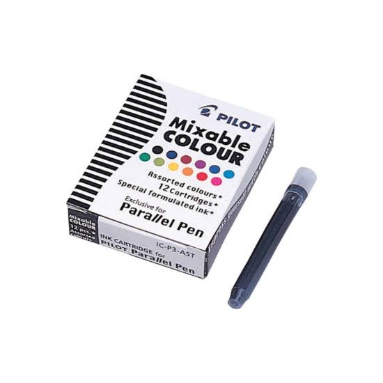 Pilot Parallel Pen Assorted Cartridges Pack of 12