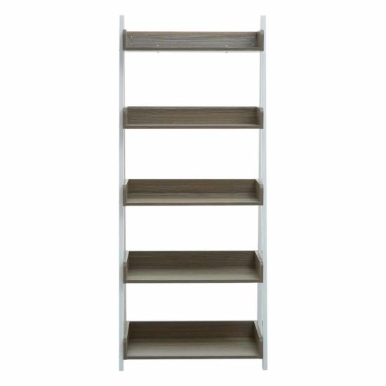 Interiors by PH 5 Tier Shelf Unit with White Frame
