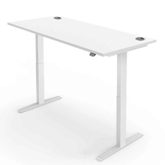 Yo-Yo Pro 2 Height Adjustable Desk White Frame 140 x 80cm