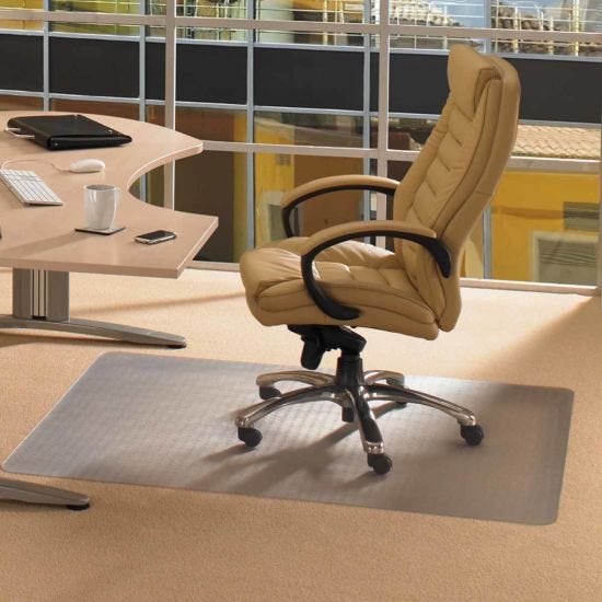 Floortex Evolutionmat Recyclable Chair Mat for Standard Pile Carpets 120cm x 150cm