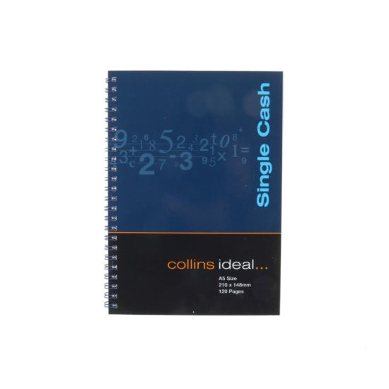 Collins Ideal Account Book A5 Single Cash 120 Pages 60 Sheets