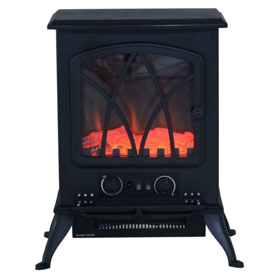 Electric Log Burner with Flame Effect
