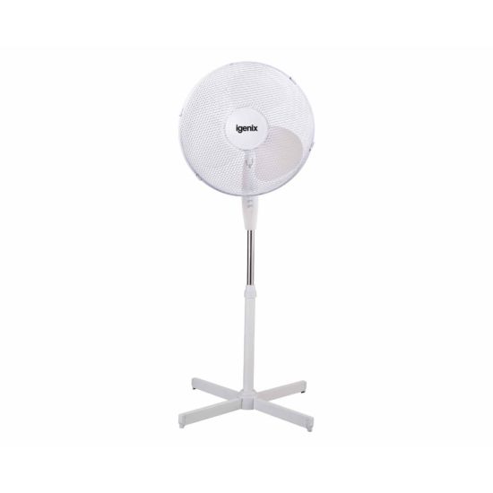 Igenix 16 inch Oscillating Pedestal Floor Fan