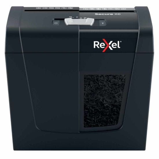 Rexel Secure X6 6 Sheet Cross Cut Shredder