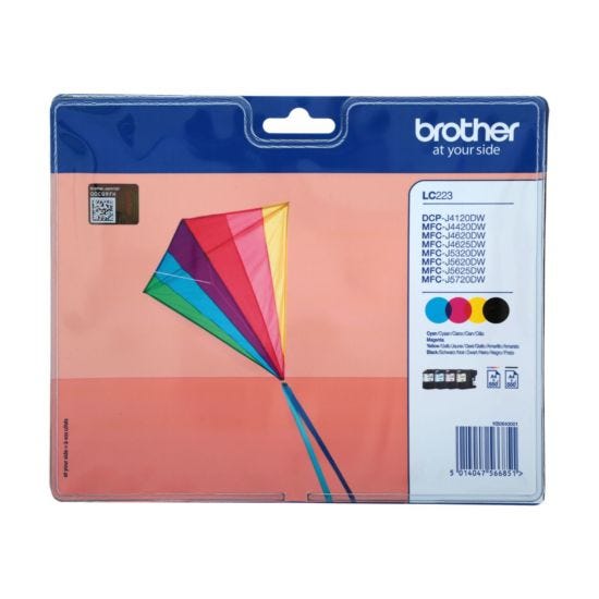 Brother LC223 Ink Cartridge Value Pack