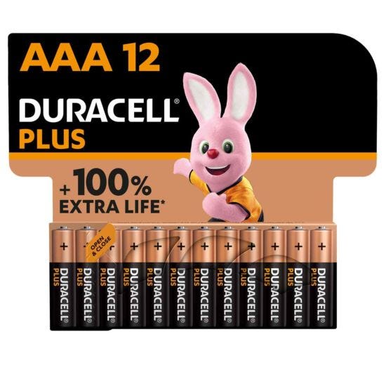 Duracell Plus 100 AAA Pack of 12