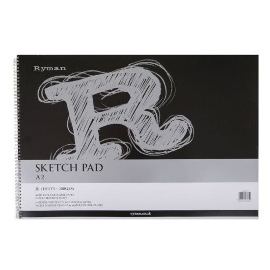 Ryman Sketch Pad A2 200gsm