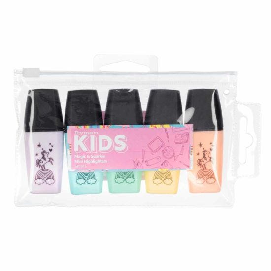 Magic and Sparkle Mini Highlighter Pack of 5