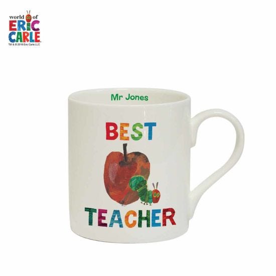 Personalised Very Hungry Caterpillar Best Teacher Mug