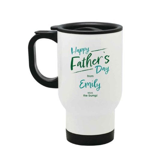 Personalised Happy Father's Day Travel Mug
