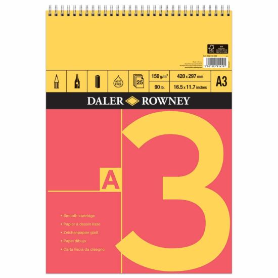 Daler Rowney A Series Spiral Sketch Pad A3