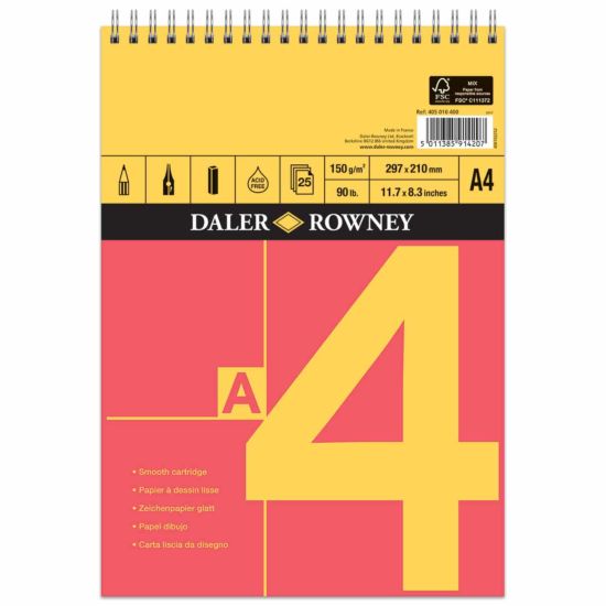 Daler Rowney A Series Spiral Sketch Pad A4