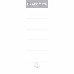 Exacompta Lever Arch File Spine 80mm Labels Pack of 10