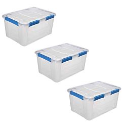 Ezy Storage Box 75 Litre Pack of 3
