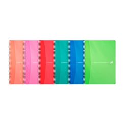 Oxford Office Notebook A4 Wiro Assorted