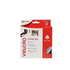 VELCRO Brand Stick On Hook And Loop White