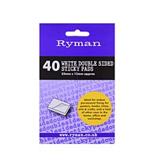 Ryman Sticky Pads Double Sided 25x12mm Pack of 40