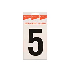 Ryman Self Adhesive Labels Number 5 Single Pack