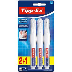 Tipp-Ex Shake n Squeeze Blister Pack of 3