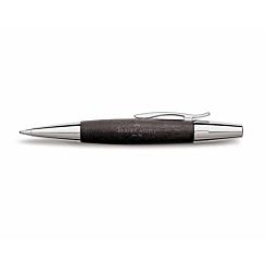 Faber Castell E Motion Twist Ball Pen Chrome and Wood