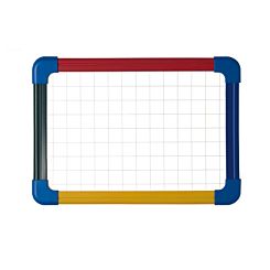 Schoolmate Drywipe and Magnetic A4 Whiteboard with Coloured Frame