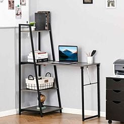 Amapa Foldable Desk with Shelving