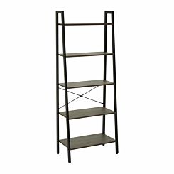 Interiors by PH 5 Tier Ladder Shelving Unit with Metal Frame