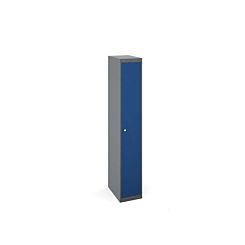 Bisley Universal Steel Locker 1 Door Extra Deep Grey/Blue