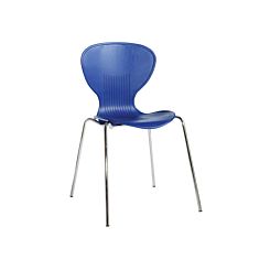 Contemporary Plastic Bistro Chair Pack of 4