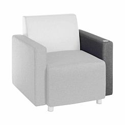 Teknik Office Cube Modular Reception Chair USB Arm Left