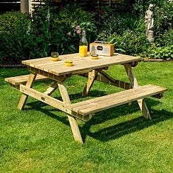 Rowlinson 4 Seater Picnic Table 4ft
