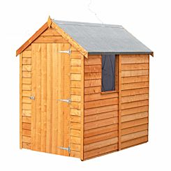 Shire FSC Overlap Value Shed with Single Door and Window 6 x 4 ft