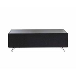 Alphason Chromium Concept 1200 TV Cabinet with Speaker Mesh Front Black