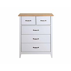 Steens Norfolk 2 Over 3 Drawer Chest Grey and Pine