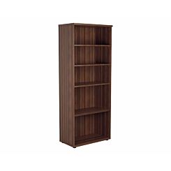 TC Office Bookcase with 4 Shelves Height 2000mm Dark Walnut