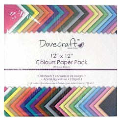 Dovecraft Colour 12x12 Value Paper Pack