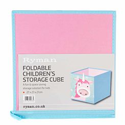 Ryman Childrens Storage Cube Unicorn