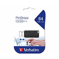 Verbatim USB Drive 64GB Pinstripe