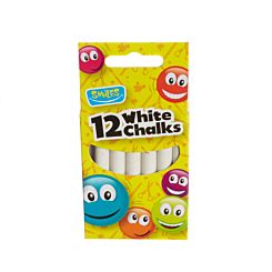 Smiles White Chalks Pack of 12