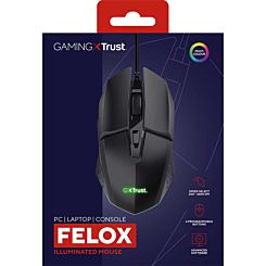 Trust Felox Wired Gaming Mouse - Black